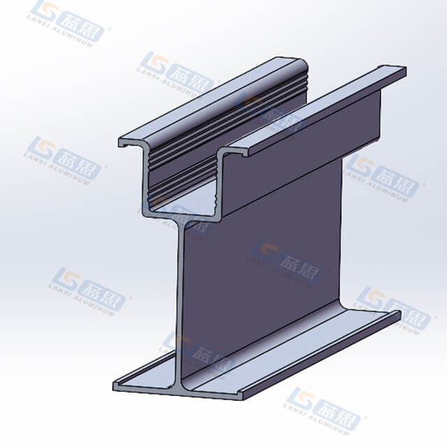 Profil de poutre en aluminium extrudé personnalisé pour échafaudage