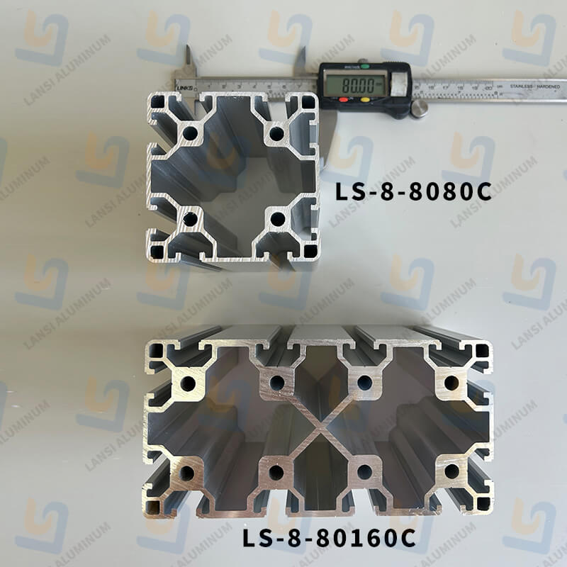 Profilé en aluminium 8080 pour cadre de structure de machine 